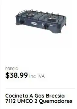 Akí Umco cocineta a gas brecsia 7112 oferta
