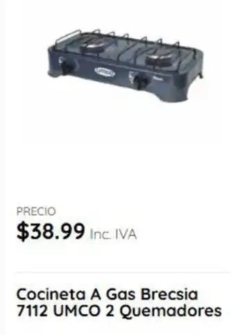 Akí Umco cocineta a gas brecsia 7112 oferta