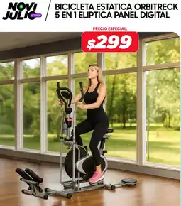 Novicompu Bicicleta estatica orbitreck 5 en 1 eliptica panel digital oferta