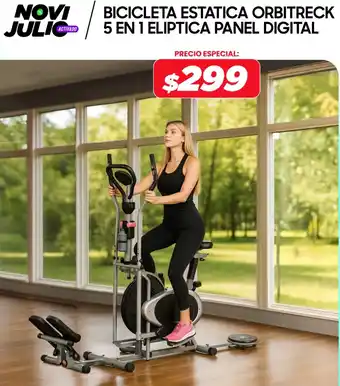 Novicompu Bicicleta estatica orbitreck 5 en 1 eliptica panel digital oferta