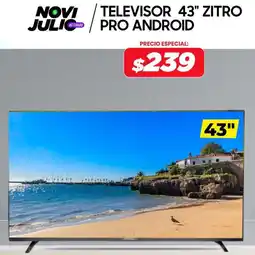 Novicompu Televisor 43" zitro pro android oferta