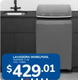 Artefacta Whirlpool lavadora oferta