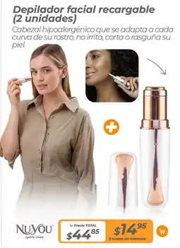 TVentas Depilador facial recargable oferta