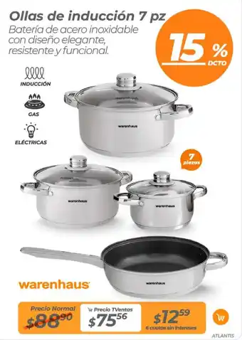 TVentas Ollas de inducción oferta