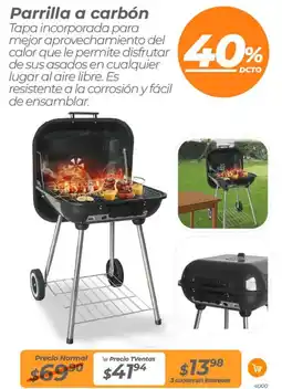 TVentas Parrilla a carbón oferta