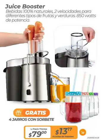 TVentas Juice booster oferta