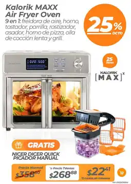 TVentas Kalorik maxx air fryer oven oferta