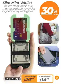TVentas Slim mint wallet oferta