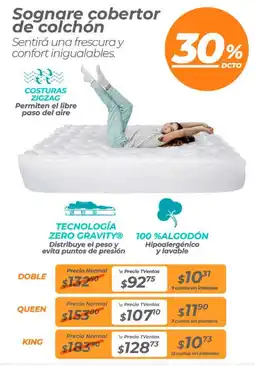 TVentas Sognare cobertor de colchón oferta