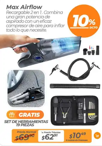 TVentas Max airflow oferta