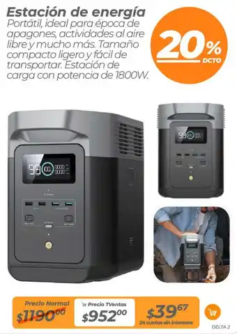 TVentas Estación de energía oferta
