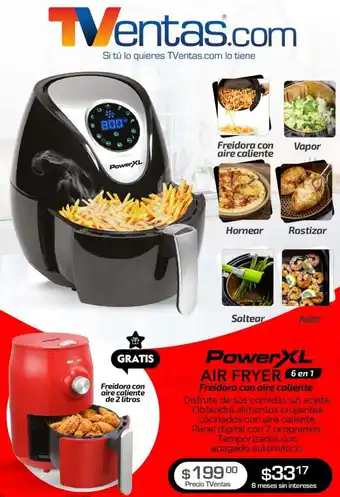 TVentas Power XL Air Fryer Freidora con Aire Caliente oferta