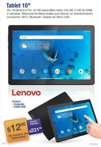 TVentas Lenovo Tablet 10" oferta