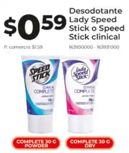 Tia Lady speed stick o speed stick desodotante clinical oferta