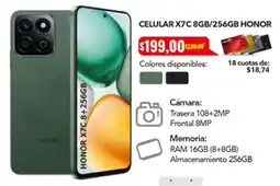Tia Honor celular X7C oferta