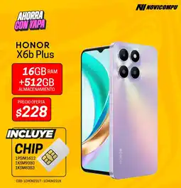 Novicompu HONOR X6b Plus oferta