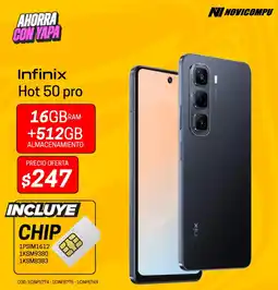 Novicompu Infinix Hot 50 pro oferta
