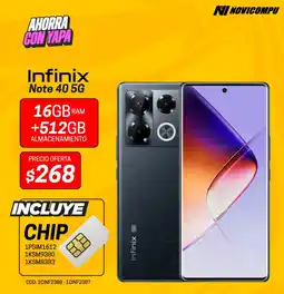 Novicompu Infinix Note 40 5G oferta