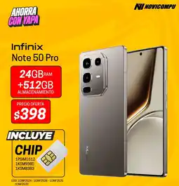 Novicompu Infinix Note 50 Pro oferta