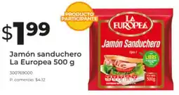 Tia La europea jamón sanduchero oferta