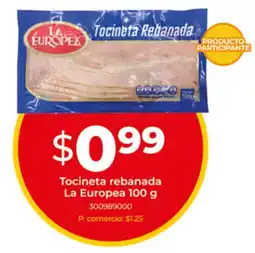 Tia La europea tocineta rebanada oferta