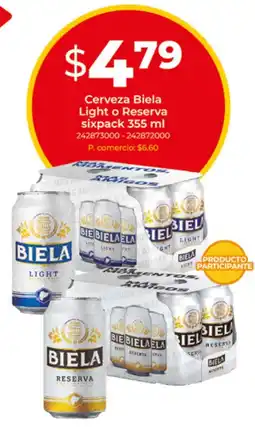 Tia Biela cerveza light o reserva oferta