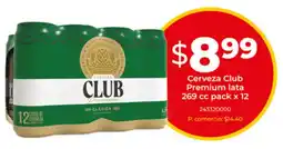 Tia Club premium cerveza lata oferta