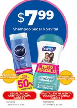 Tia Sedal o savital shampoo oferta