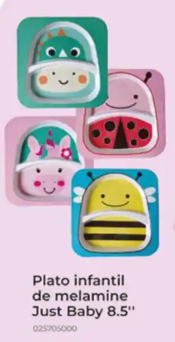 Tia Just baby plato infantil de melamine 8.5" oferta