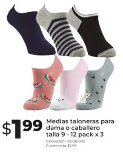 Tia Medias taloneras para dama o caballero oferta