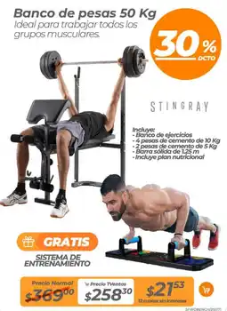 TVentas Banco de pesas oferta
