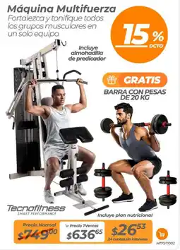 TVentas Tecnofitness máquina multifuerza oferta