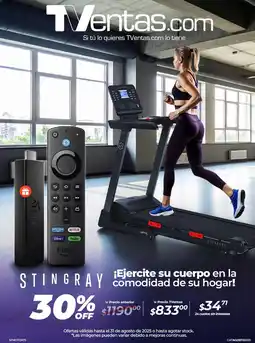 TVentas Stingray ¡ejercite su cuerpo en la comodidad de su hogar oferta