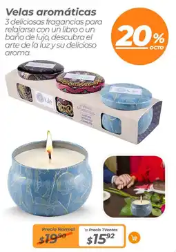 TVentas Velas aromáticas oferta