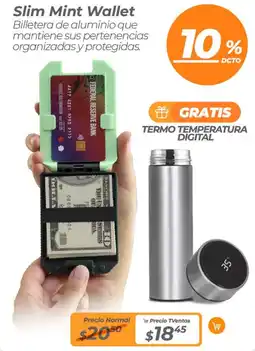 TVentas Slim mint wallet oferta