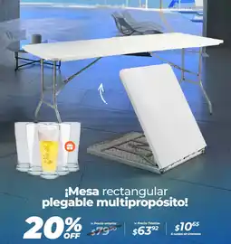 TVentas ¡Mesa rectangular plegable multipropósito! oferta