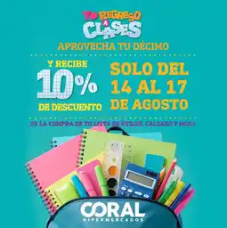 Coral Hipermercados Útiles, Calzado y moda oferta