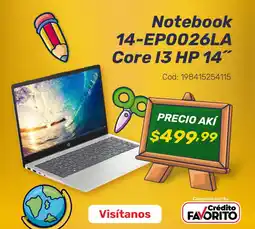 Akí HP Notebook 14-EP0026LA Core i3 14" oferta