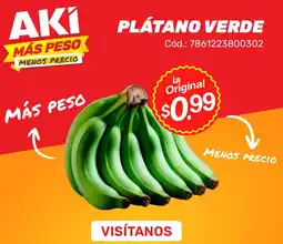 Akí Plátano verde oferta