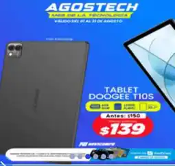 Novicompu Agostech tablet doogee T10s oferta