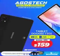 Novicompu Agostech tablet doogee T30s oferta