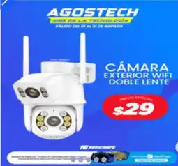 Novicompu Agostech cámara exterior wifi doble lente oferta