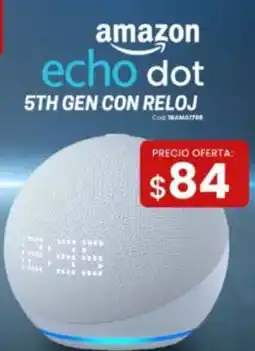 Novicompu Echo dot 5th gen con reloj oferta