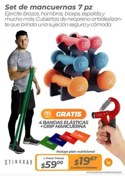 TVentas Stingray set de mancuernas oferta