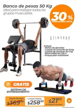 TVentas Banco de pesas oferta