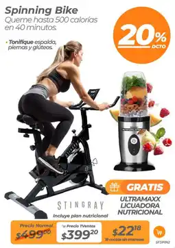 TVentas Stingray spinning bike oferta