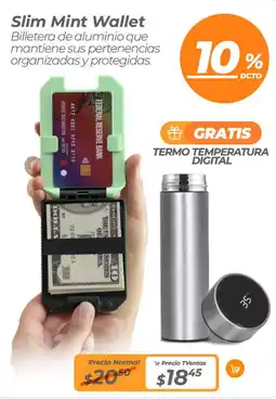 TVentas Slim mint wallet oferta