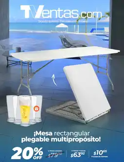 TVentas ¡Mesa rectangular plegable multipropósito! oferta