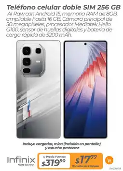 TVentas Infinix teléfono celular doble sim oferta