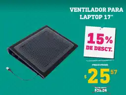 Coral Hipermercados Ventilador para laptop 17" oferta
